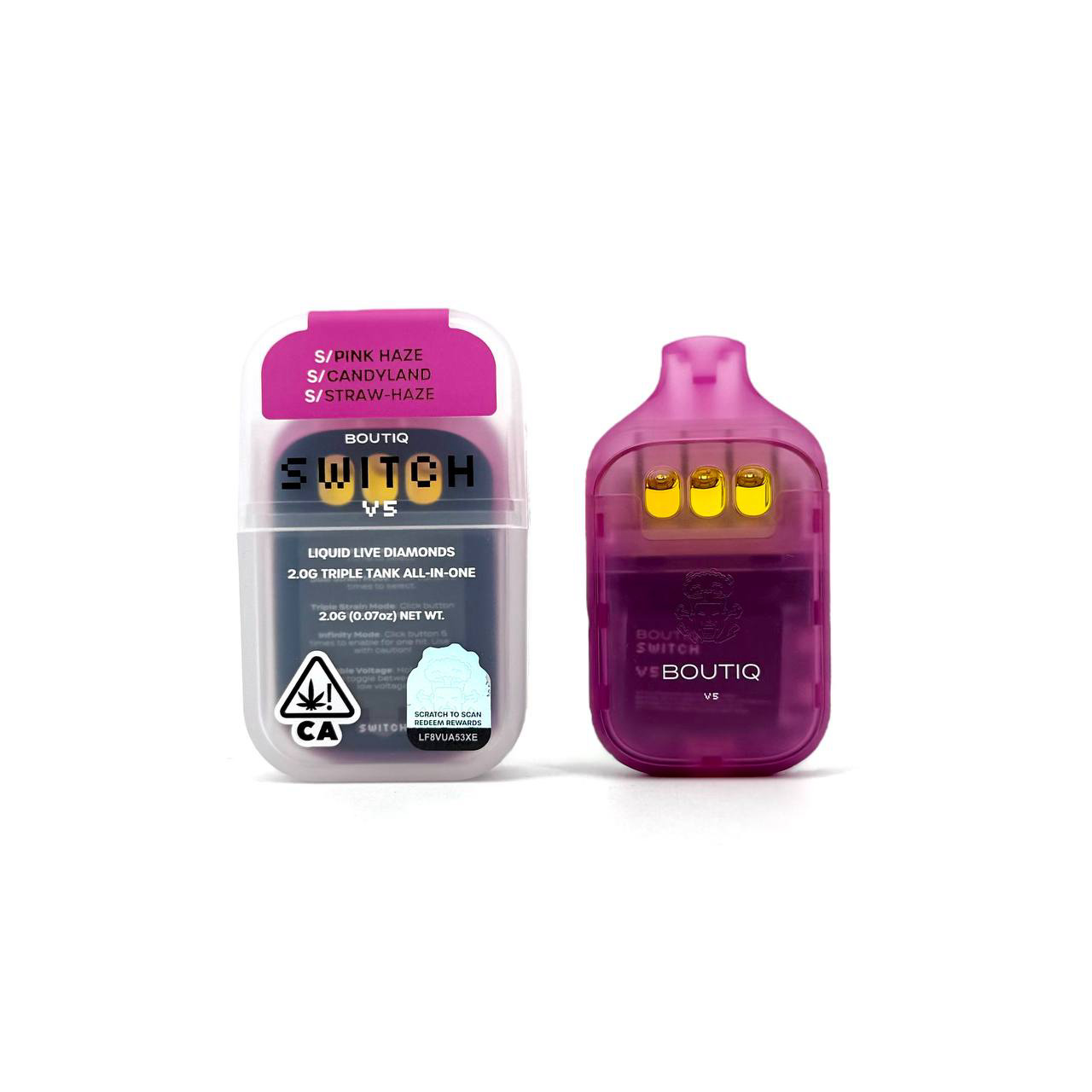 Boutiq Switch V5 – 2g Liquid Live Diamonds Triple Tank